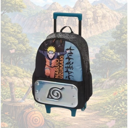 Mochila Naruto Ninja Run Com Rodinha 978B01 Pacific