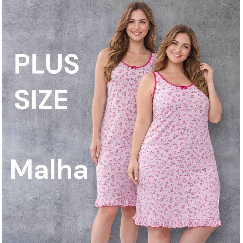 Camisola Feminina TAM 40 a 54 pijama verão P M G GG EG PLUS SIZE G1 G2 G3