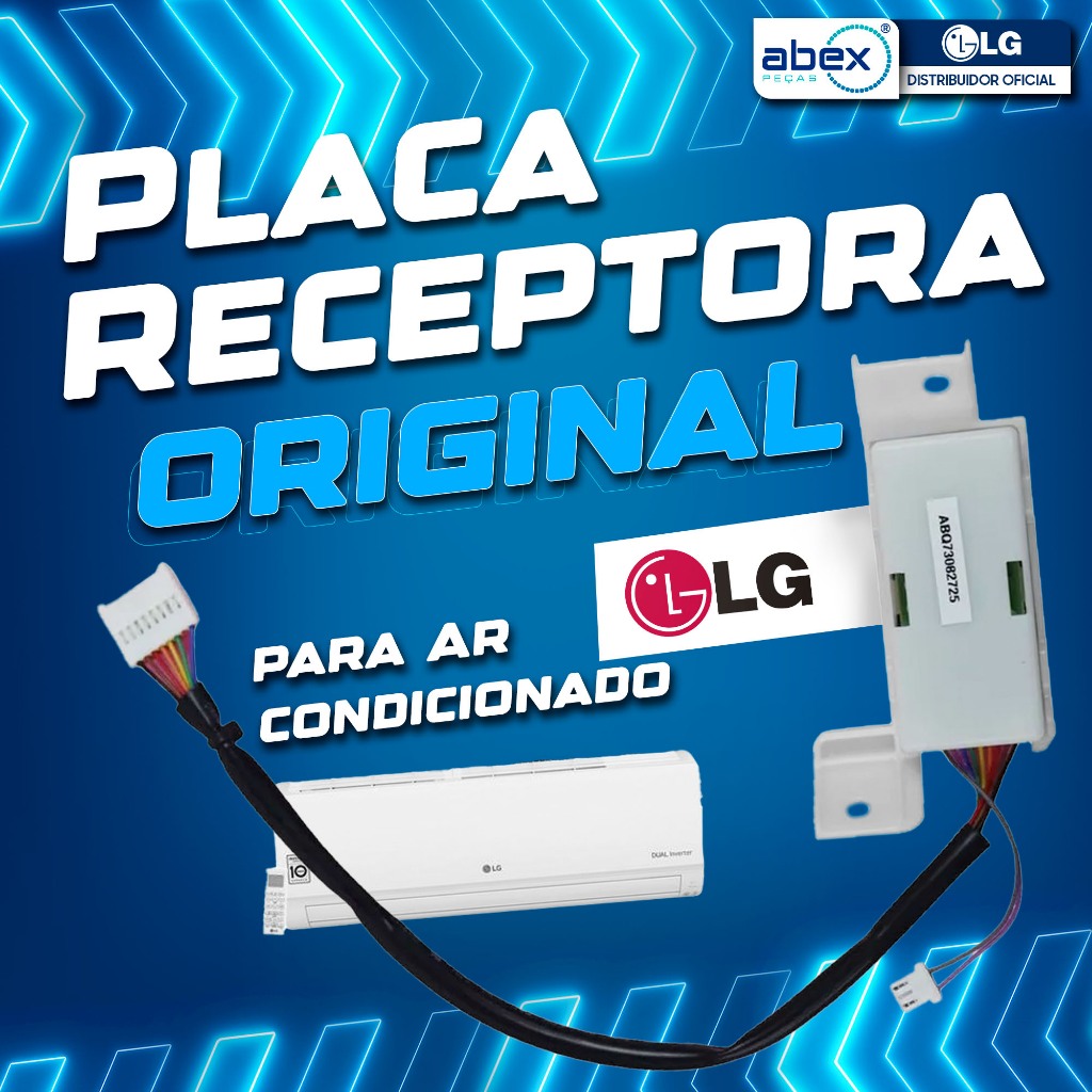 Placa Receptora Ar Condicionado LG ARNU09GSBL4 ABQ73082725 Original