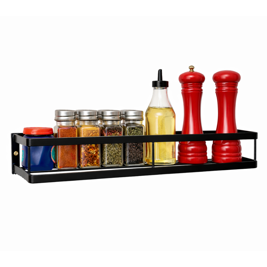Prateleira Porta Condimentos Temperos Suporte de Parede Cozinha Aço Carbono Pintura Anticorrosiva em Oferta na Shopee