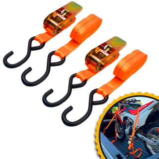 Kit 2 Cinta de amarração 800Kg 3M Com Catraca Reforçada Gancho S Esticador Moto Carretinha Carga Leve em Oferta na Shopee