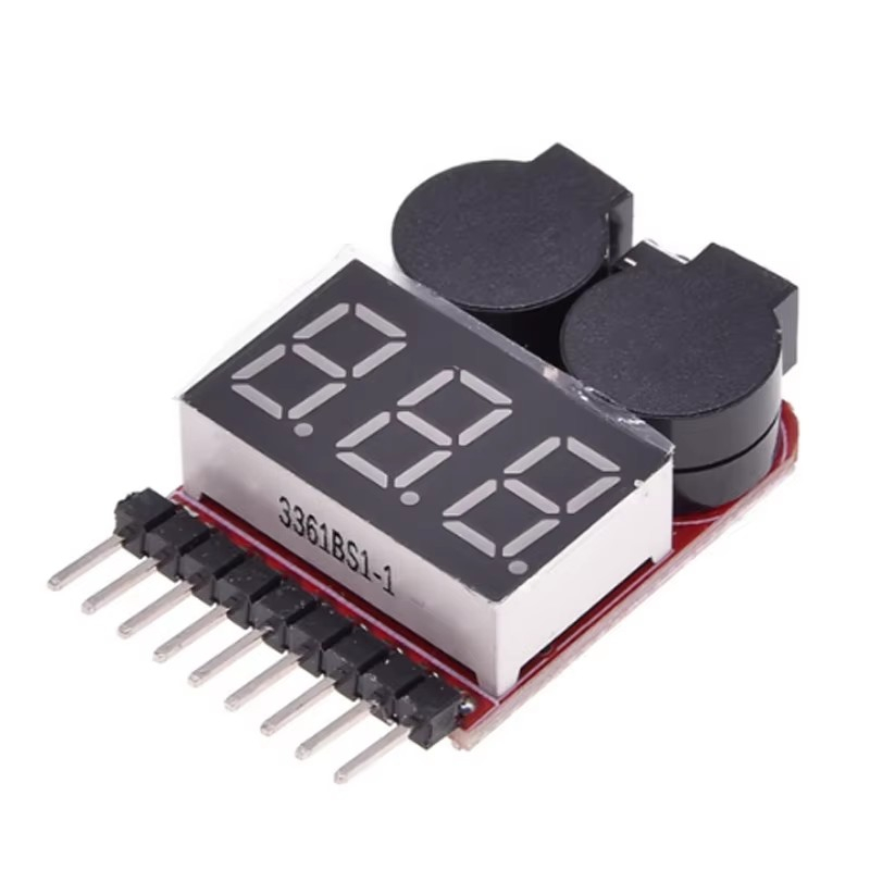 LiPo indicador de tensão, Buzzer medidor de voltagem, monitor, campainha, alarme 1-8s  de 2.7-3.8v