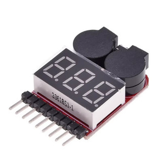 LiPo indicador de tensão, Buzzer medidor de voltagem, monitor, campainha, alarme 1-8s  de 2.7-3.8v