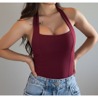 Blusa Antonella Top Halter Moda Gringa Verão Frente Única Alta Compressão e Sustentação