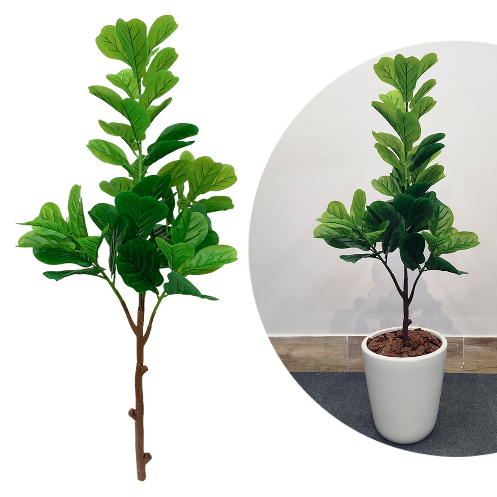 Planta Ficus Lyrata Arvore Artificial Grande Decorativa Toque Real Premium não acompanha vaso