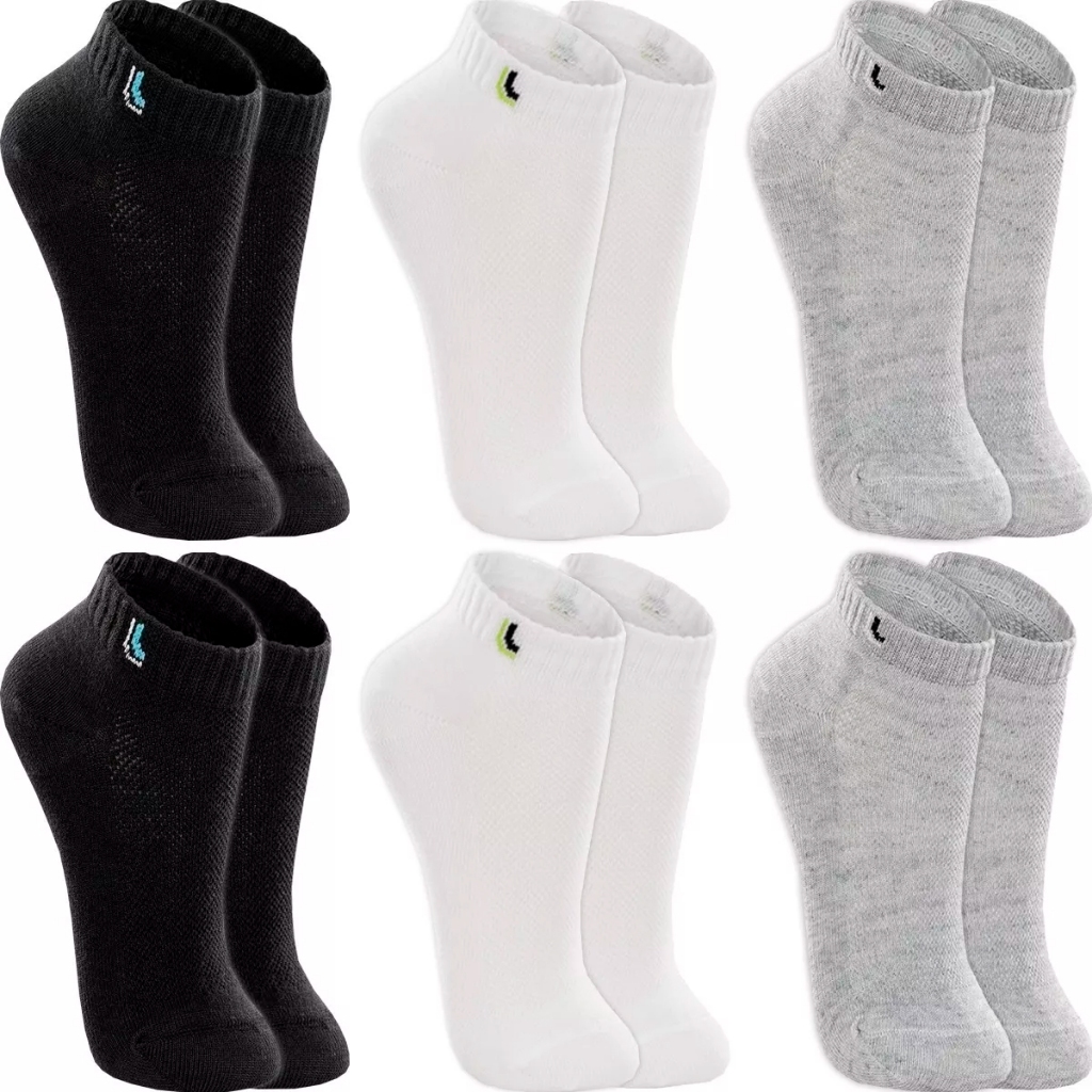 Kit 6 Pares De Meias Lupo Infantil Menino E Menina Original Confortável Criança Casual Resistente Reforçada Premium em Oferta na Shopee