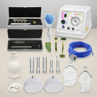 Kit Dermavácuo Profissional - Vacuoterapia + Endermoterapia + Peeling Diamante Completo em Oferta na Shopee