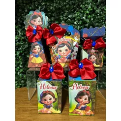 Kit festa branca de neve Caixinhas Personalixadas (nao vai montada)