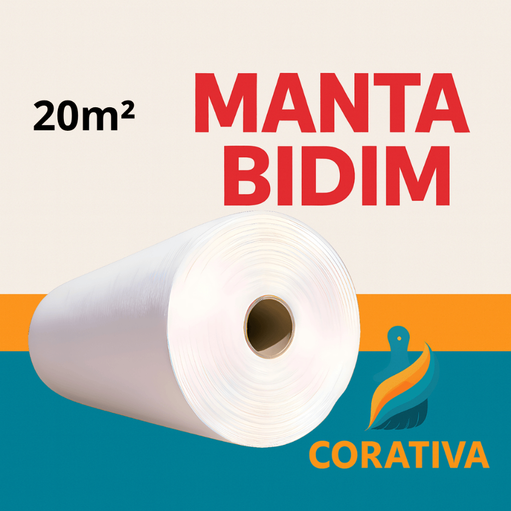 Manta VP50 Bidim 20m² Rolo Drenagem Reforço Piso Construção Impermeabilização Geotextil VP50 Obra