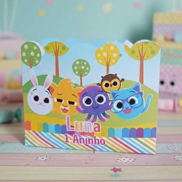 Sacolinha BOLOFOFOS ROSA Personalizada Sacolinha Lembrancinha Aniversário BOLOFOFOS PEGUE E MONTE