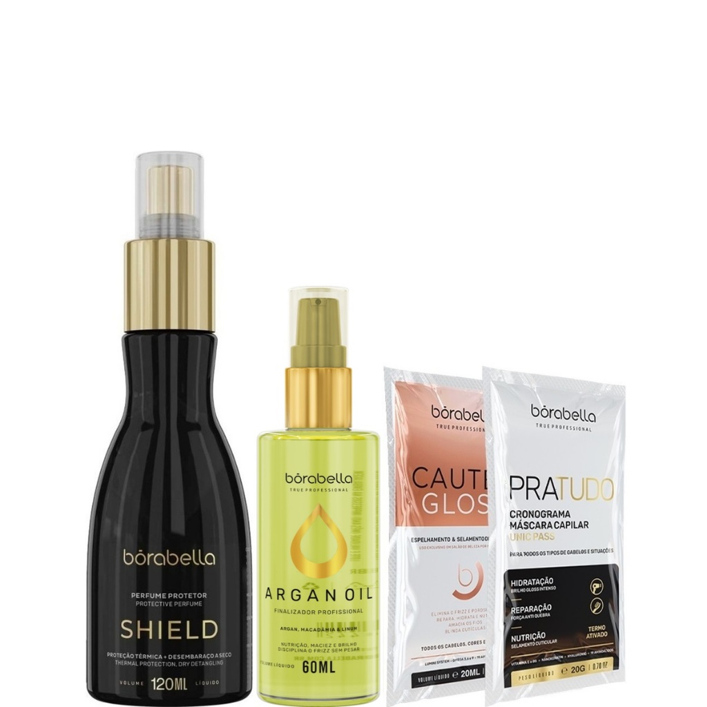 Borabella Shield Protetor Perfumado 120ml + Óleo de Argan 60ml em Oferta na Shopee