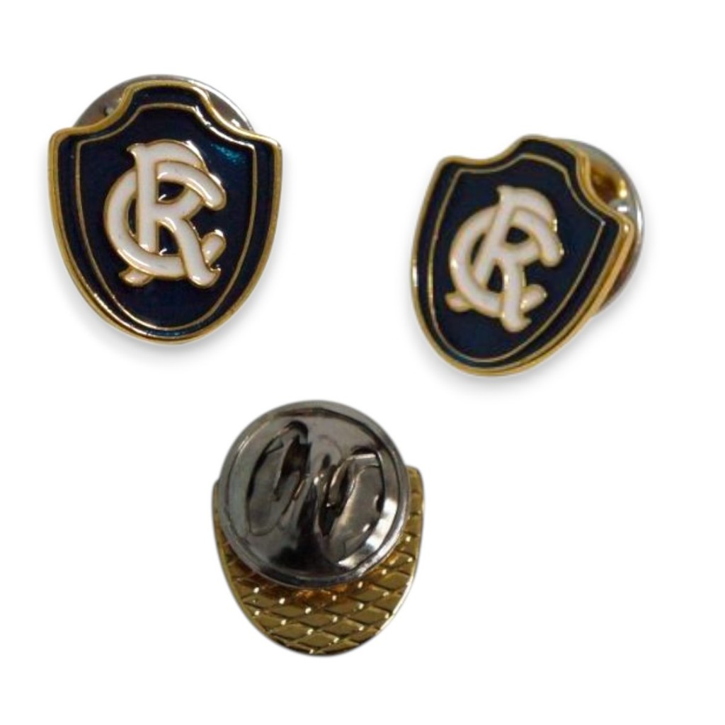 BOTON DOURADO ESCUDO OFICIAL - CLUBE DO REMO em Oferta na Shopee