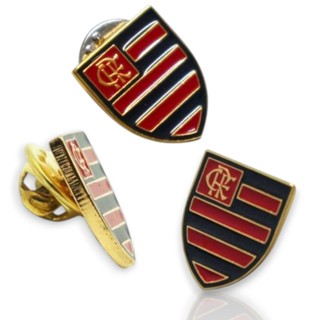 BOTON DOURADO OFICIAL FLAMENGO PIN ORIGINAL em Oferta na Shopee