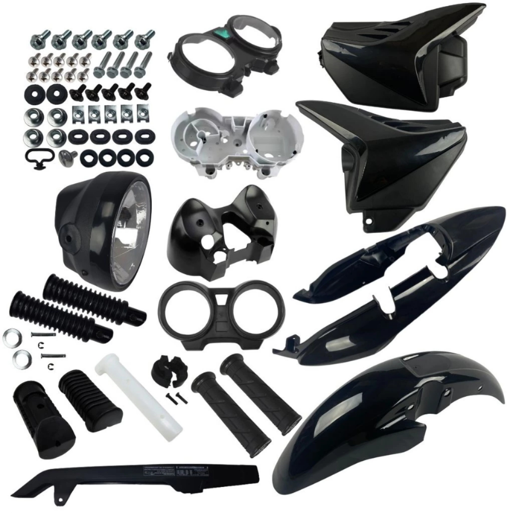 Kit Carenagem CG 150 Fan 2009 2013 Painel Farol Paralama Rabeta 21 Peças Carenagem Completa Parafuso