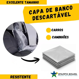 Capa De Banco Descartável Universal Carro Caminhao 10 20 30 40 ou 50 Unidades. em Oferta na Shopee