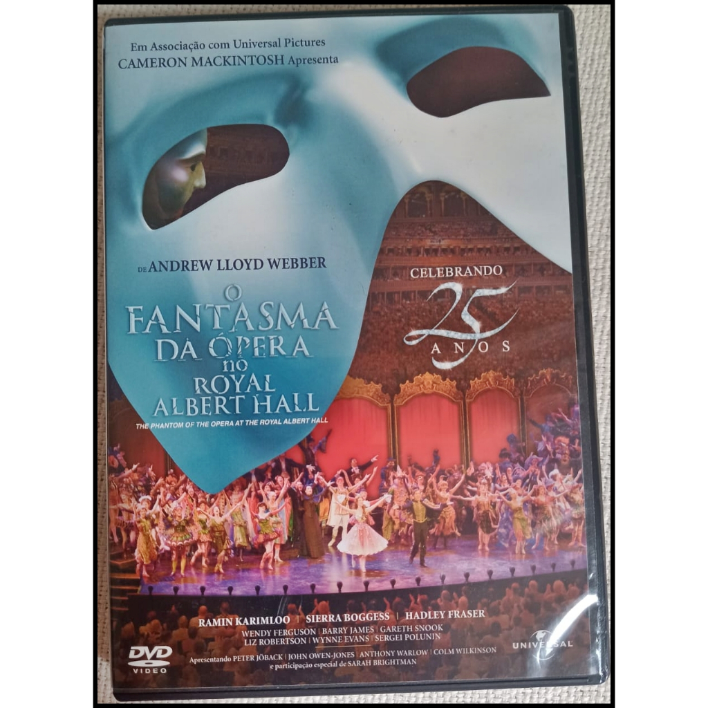 DVD O Fantasma da Ópera No Royal Albert Hall - Original
