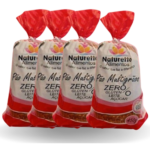 KIT PÃES MULTIGRÃOS ZERO GLÚTEN / ZERO LEITE /  ZERO LACTOSE / ZERO AÇUCAR