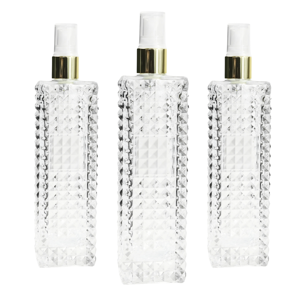Kit Frascos de Vidro Perfume - Vitória 150ml com Válvula Spray