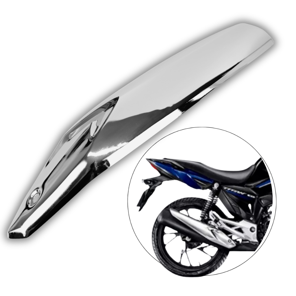 Protetor de Escapamento Honda CG 160 Titan Fan Start 2016 a 2024 Cromado em Oferta na Shopee