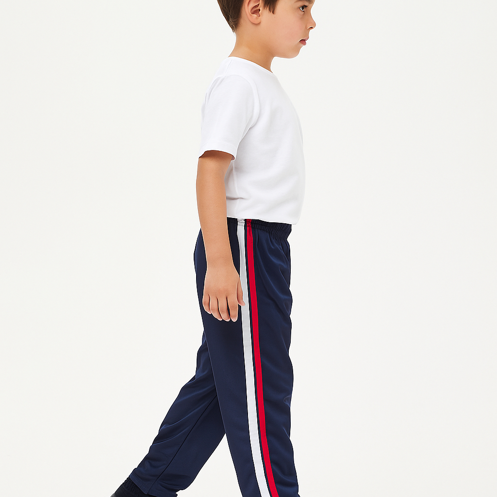 Calca Infantil Juvenil Helanca com Faixa Lateral Forrada Uniforme Escolar Tecido Premium Unissex em Oferta na Shopee