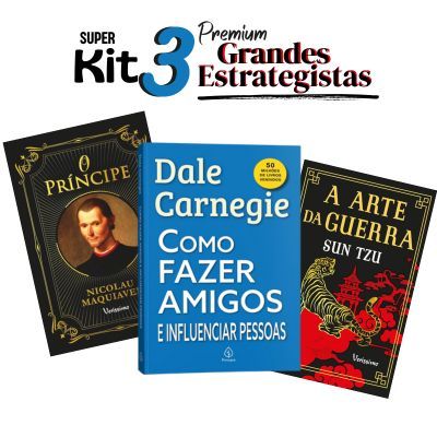 Kit 3 Livros - Grandes Estrategistas: O Príncipe - Como Fazer Amigos E Influenciar Pessoas - Arte Da Guerra.