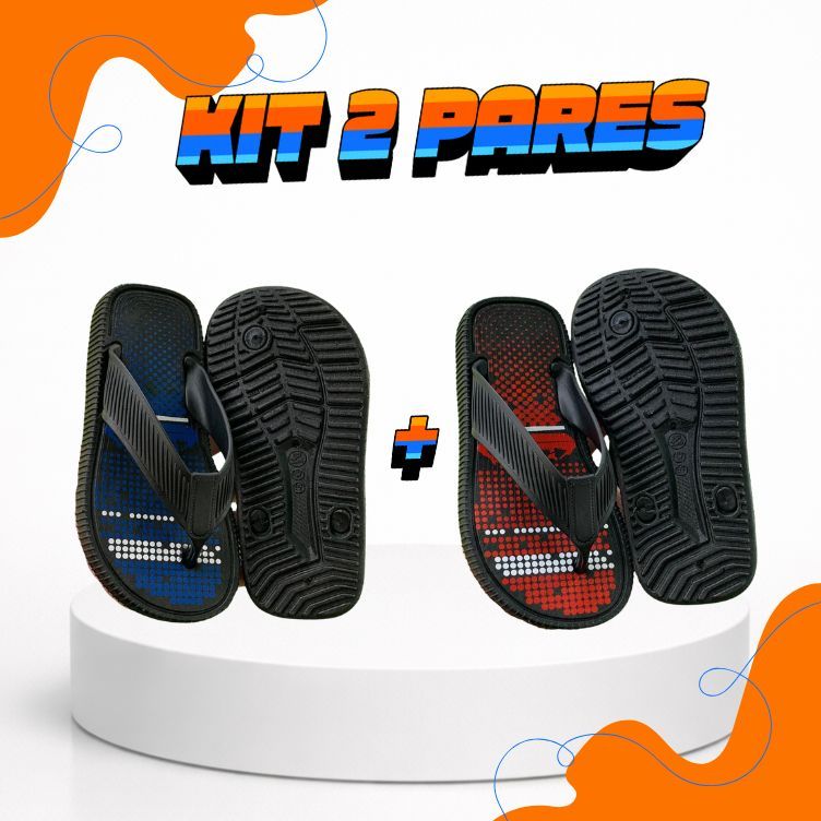 Chinelo Sandália Infantil Masculino Para Meninos Macio Confortável Praia Verão Carnaval-Atenção Descrição — imagem 2 de 2