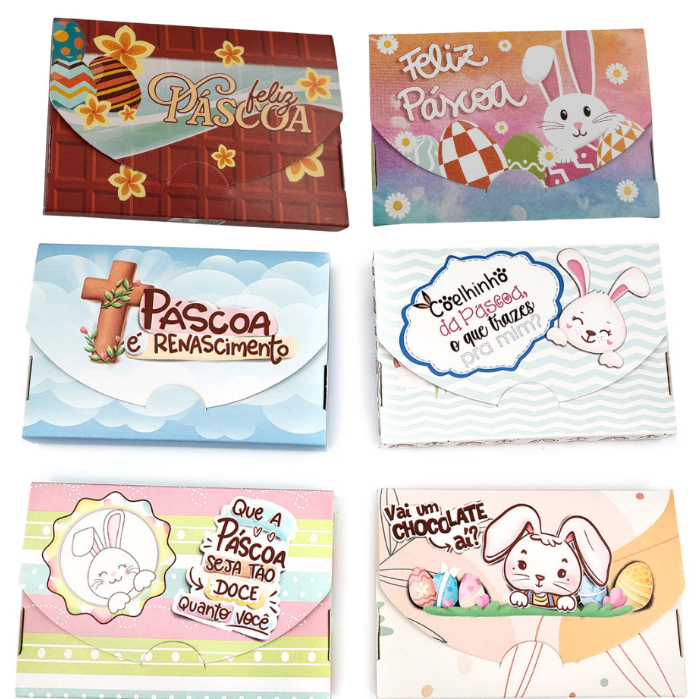 10 Caixas Porta KitKat, Fini, Lembrancinhas, Presentes, Especial de Páscoa. em Oferta na Shopee