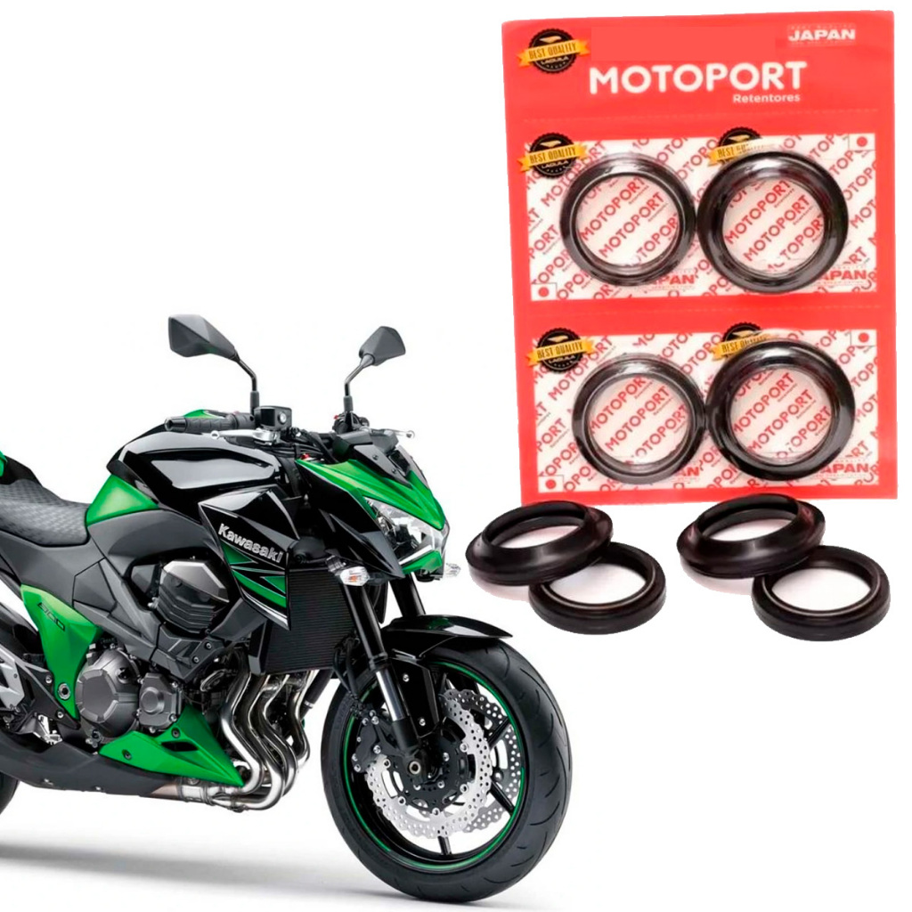 Kit Guarda Pó Bengala + Retentor Z650 Z750 Z800 Z900