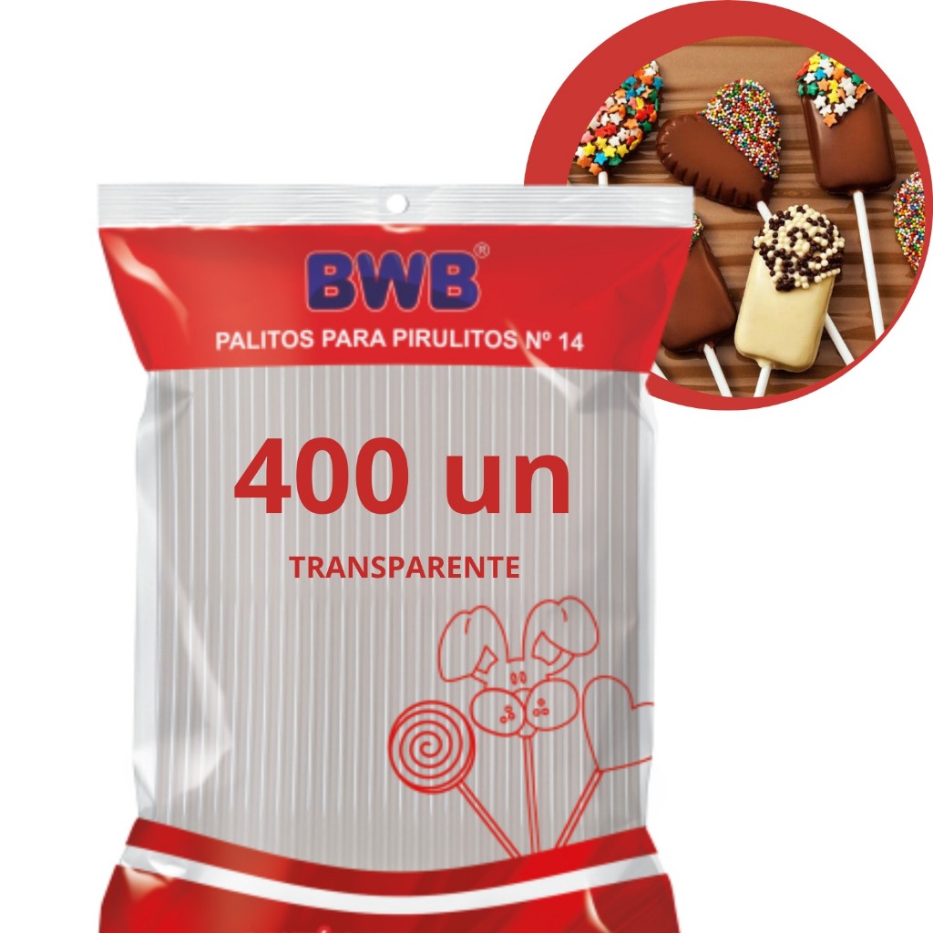 400 Palitos Para Pirulito Topper De Bolo Cristal 14 Cm BWB transparente topo de bolo tubo pet canudo