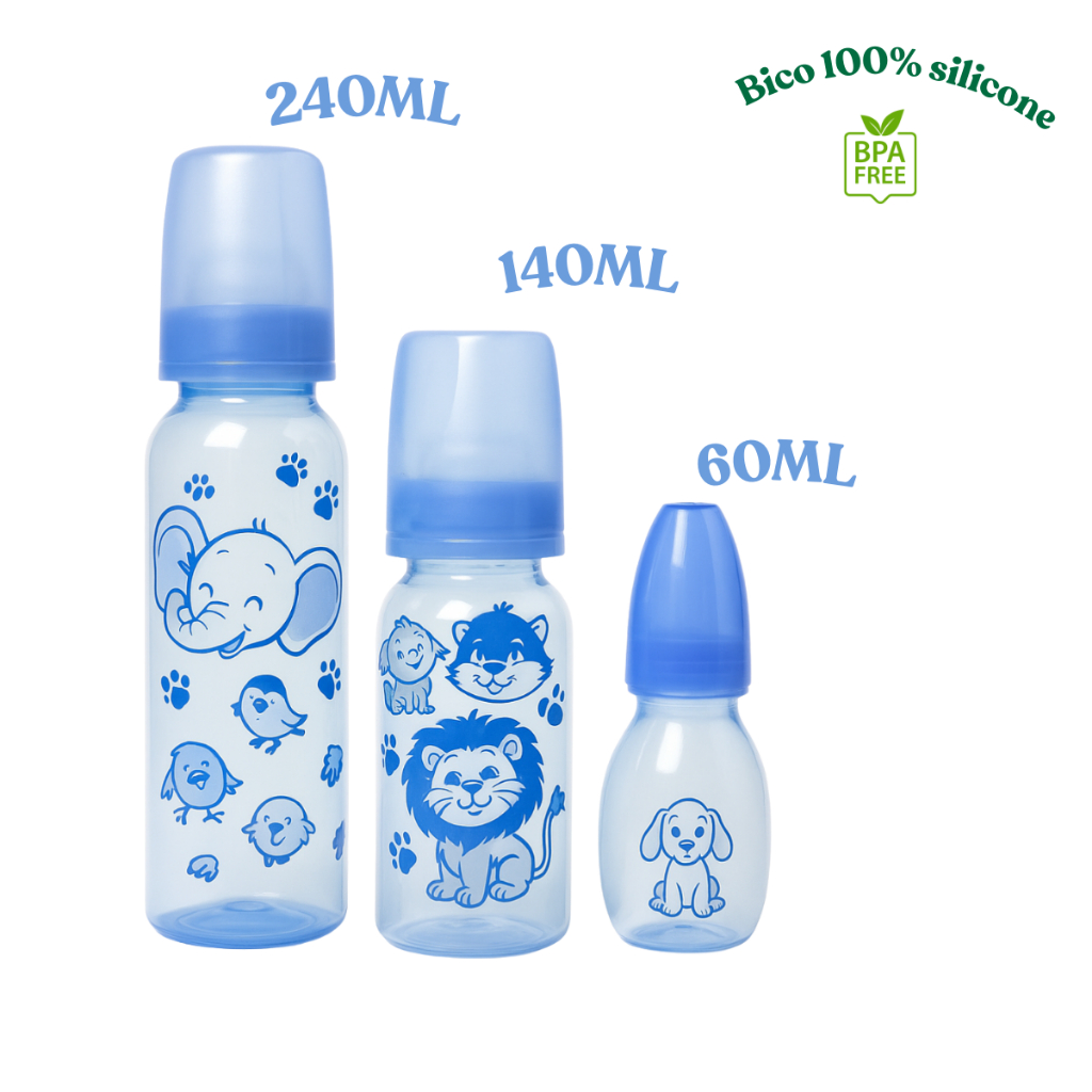 Kit 7 Peças Para Bebê 3 Mamadeiras + 2 Escovas + Mordedor + Chupeta bico Orto