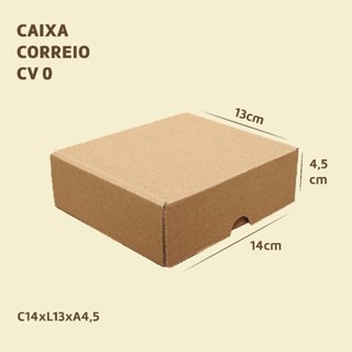 100 Caixas de Papelão 14x13x4,5 Para E-commerce Medidas Correios Envios Sedex Pac em Oferta na Shopee