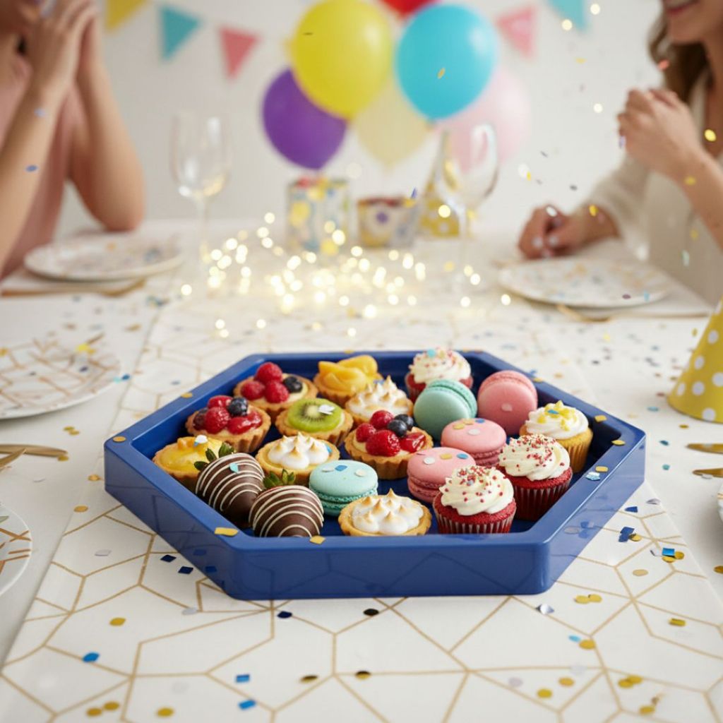 Kit 2, 4, 6, 8, 10 Mini Bandeja Sextavada