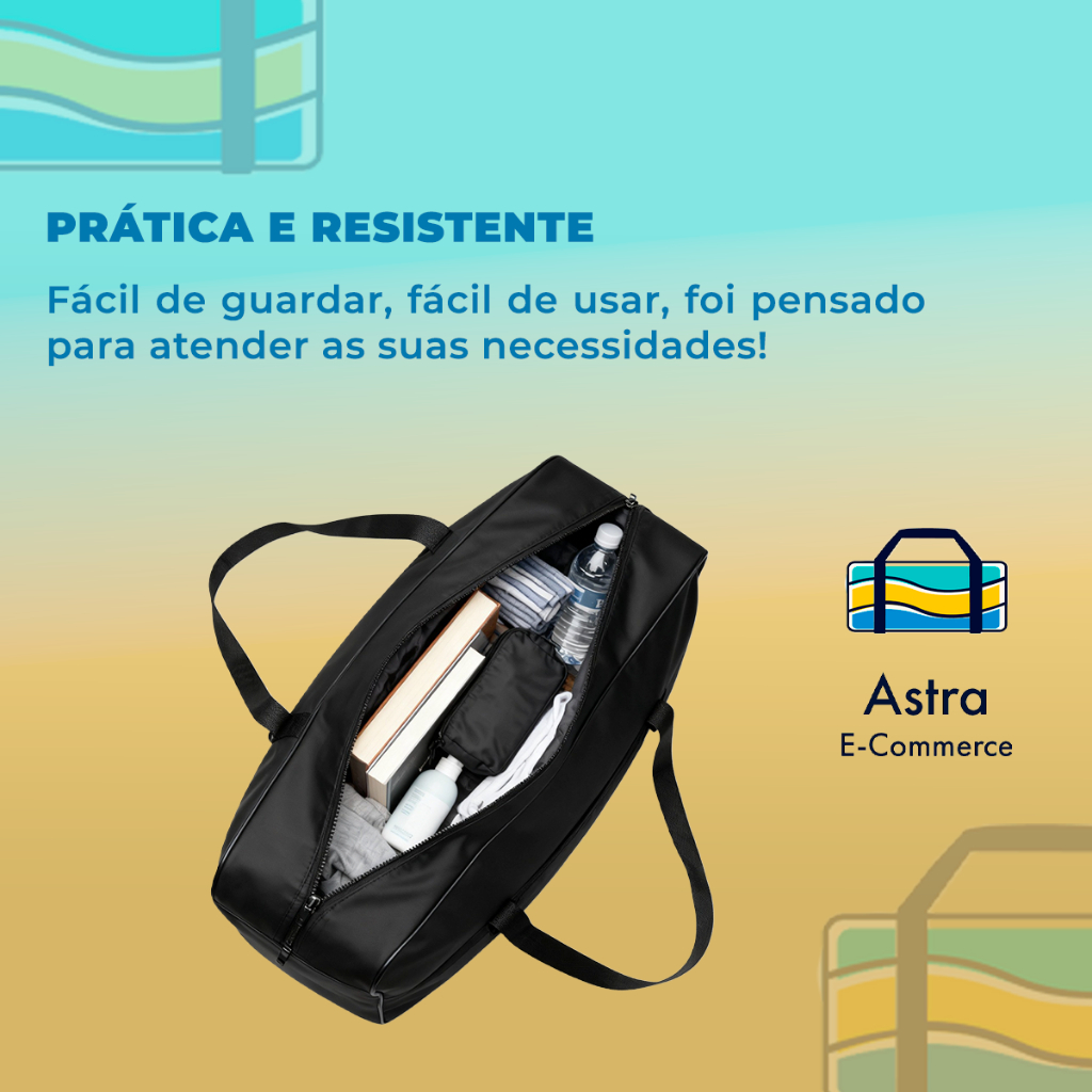 Detalhes do Sacolão De Viagem EG Resistente Reforçado Pronta Entrega Grande Enorme Mudança Espaçosa Preto