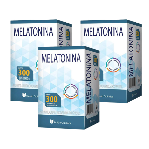 Melatonina União Química 300 Comprimidos Sabor Laranja em Oferta na Shopee