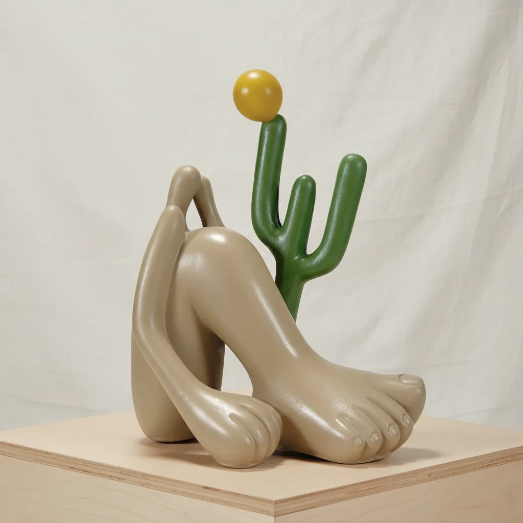 Estatueta Abaporu Decorativa – Arte Brasileira Inspirada em Tarsila do Amaral - Artesanal em Oferta na Shopee