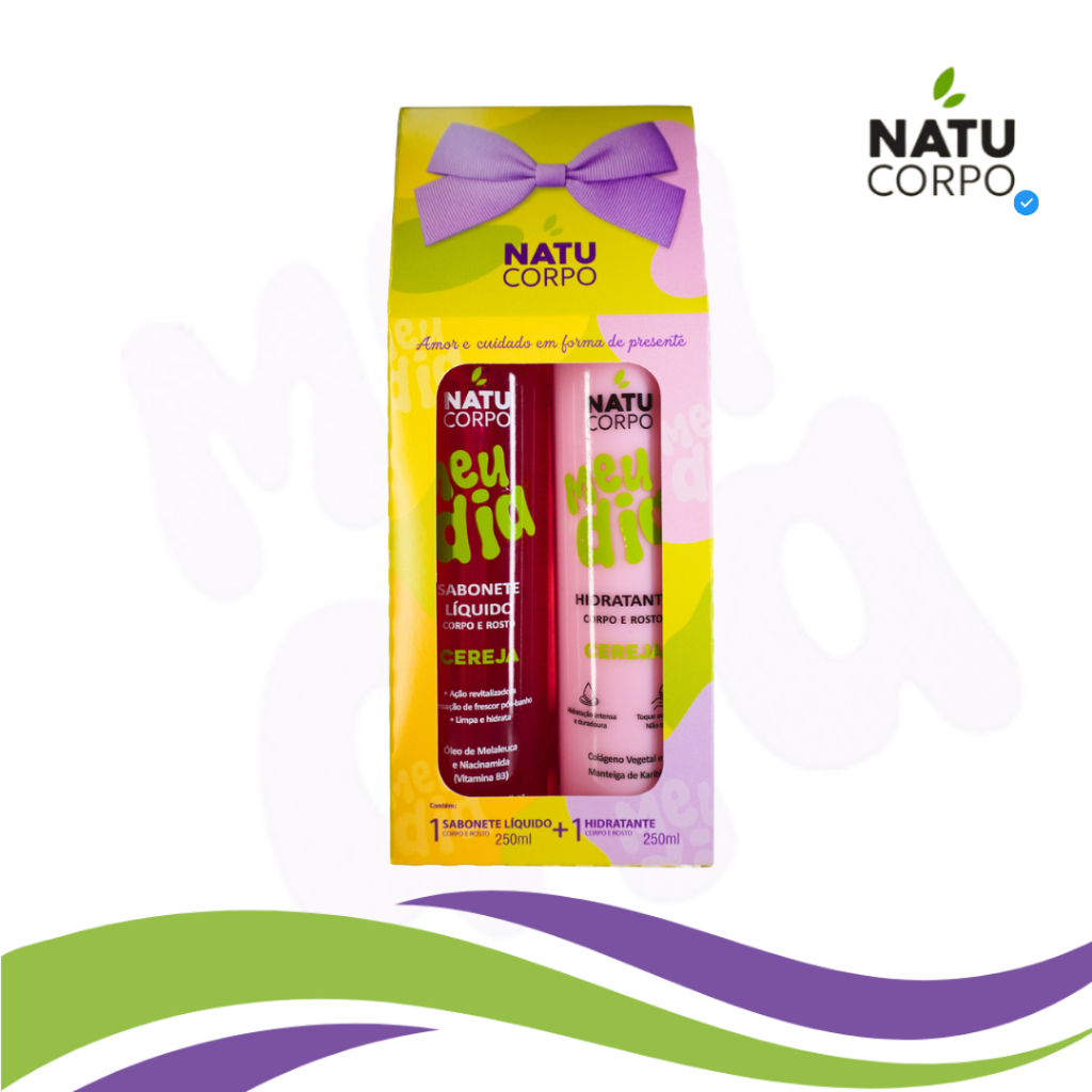 Kit Cereja Natucorpo – Hidratante + Sabonete 250g | Doce