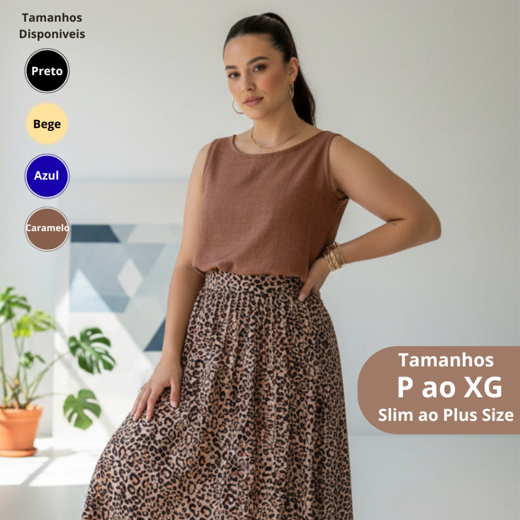 Blusa Regata Feminina Alça Larga Grossa Duna Regata Lisa Básica Elegante