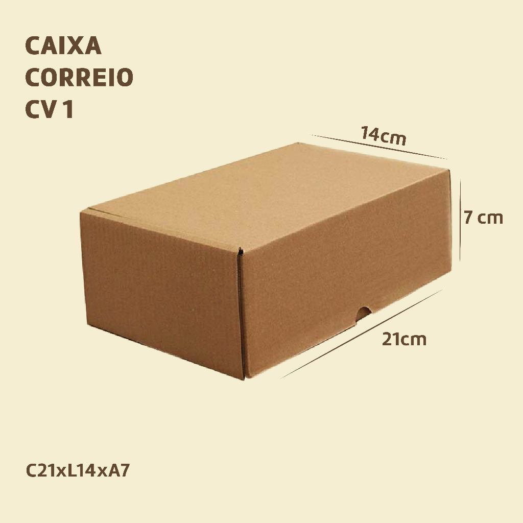 10 Caixa De Papelão 21x14x7 Montavel Kraft Atacado Envios Ecommerce Sedex Correios Pac em Oferta na Shopee