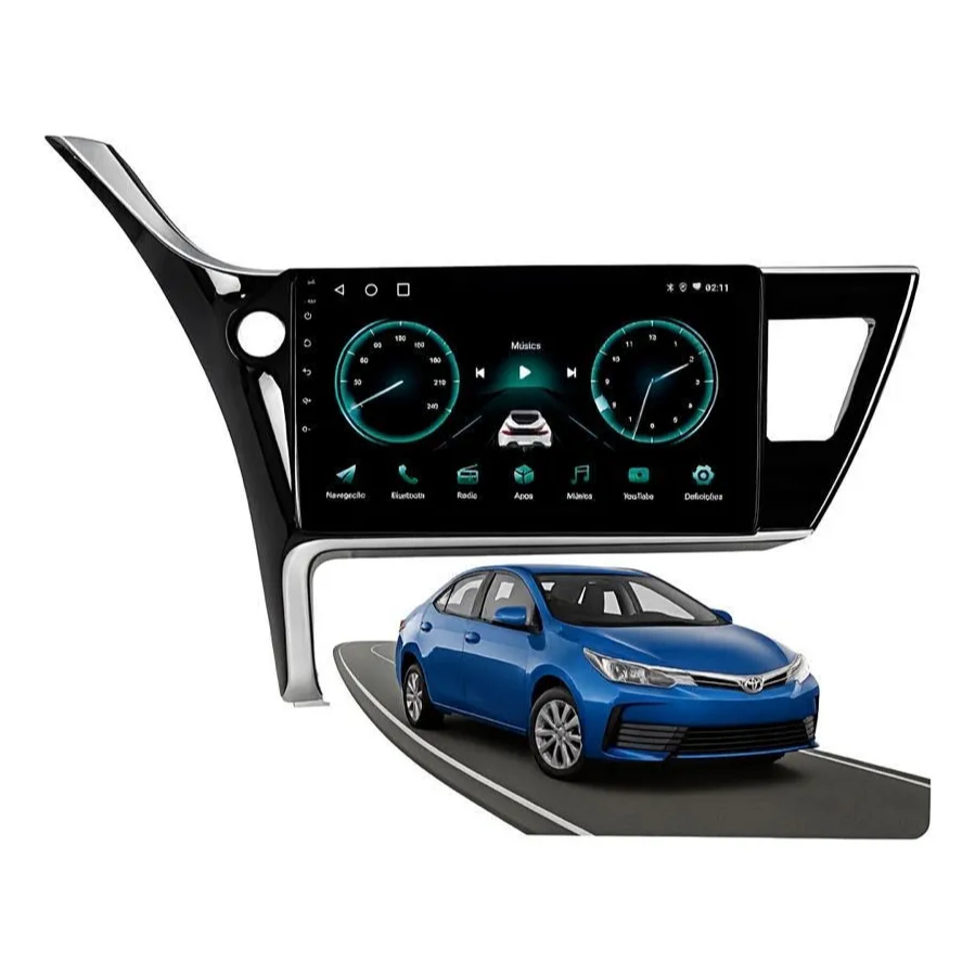 Multimídia 9 Polegadas Corolla Gli/xei 2018 Á 2019 Android Carplay 4GB/64GB