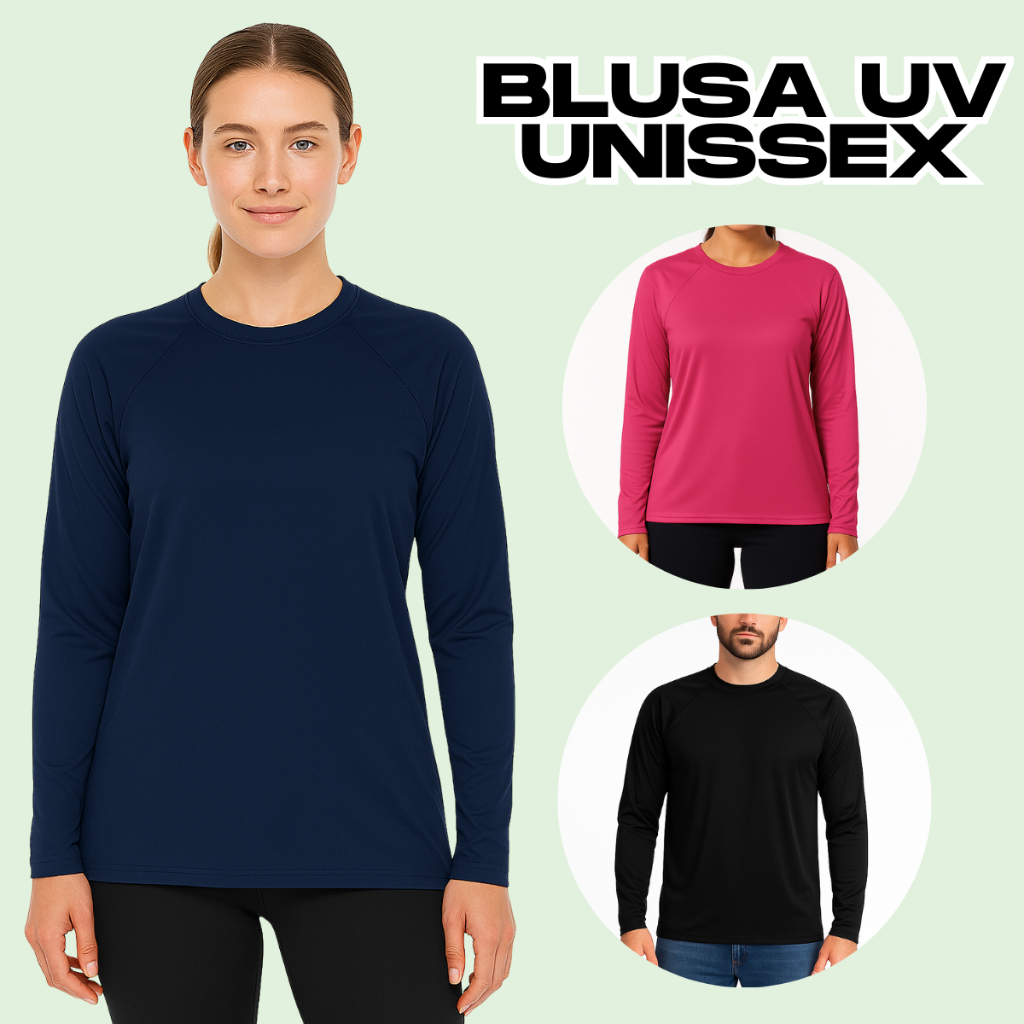 Blusa Praia Piscina Proteção Solar UV 50+ Segunda Pele Masculina Feminina Unissex P Ao GG