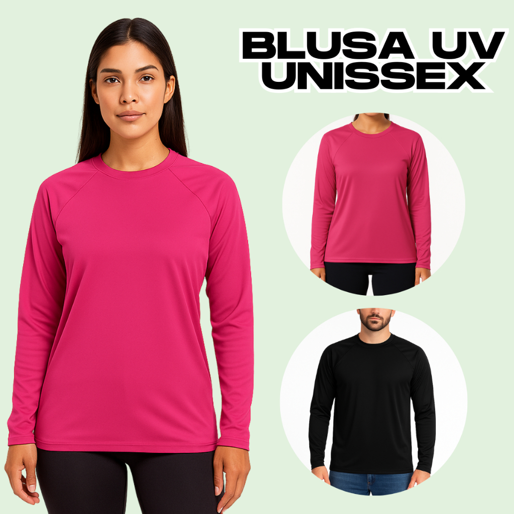 Kit 3 Blusa Praia Piscina Proteção Solar UV 50+ Segunda Pele Masculina Feminina Unissex P Ao GG