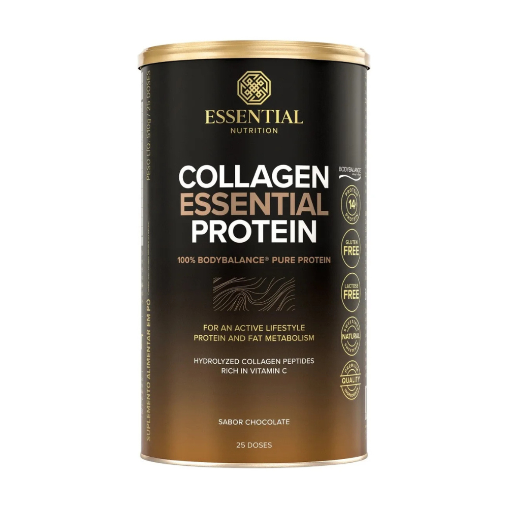 Collagen Essential Protein 510g Sabor Chocolate Trufado