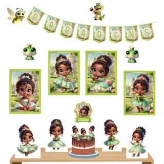 DECORAÇÃO KIT FESTA - PRINCESA TIANA em Oferta na Shopee