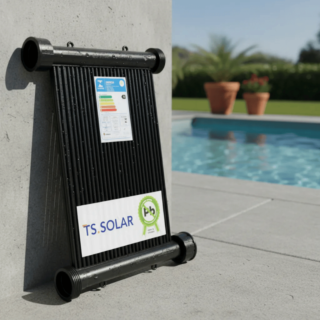 Kit Aquecimento Solar Piscina 5 Placas TS Solar + Controlador + Instalação Completa + Válvulas