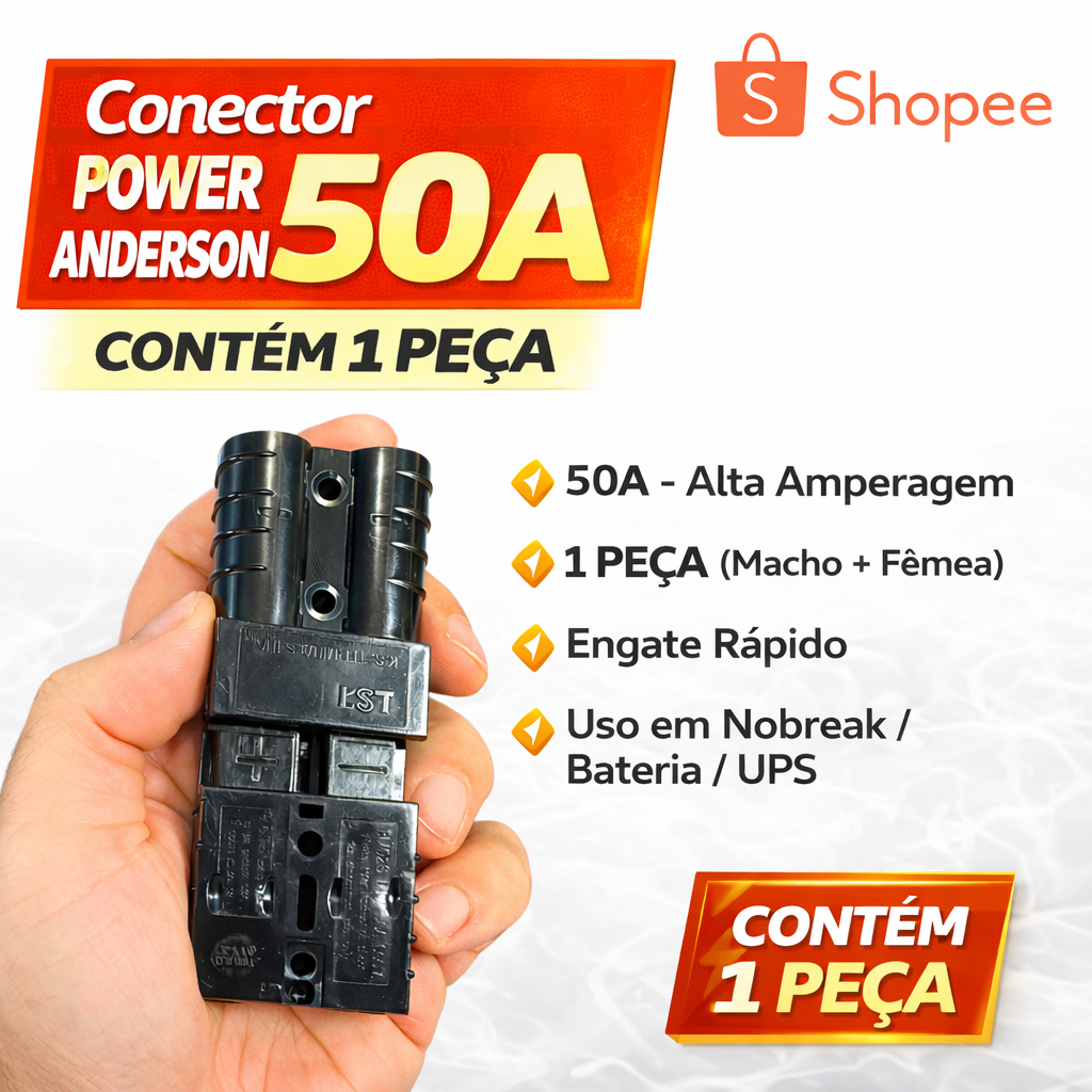 Terminal Bateria Nobreak 50a Engate Rápido Estacionaria