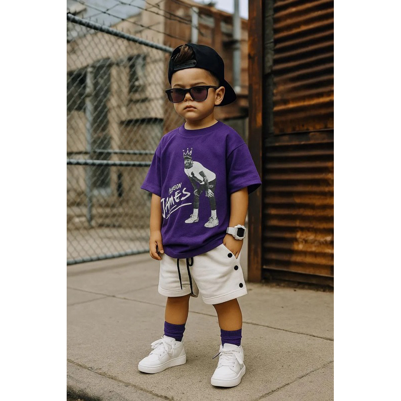 CAMISÃO OVERSIZED james - camisa camiseta infantil menino oversized ALGODÃO leve -street wear| CAMISA OVER roxa James
