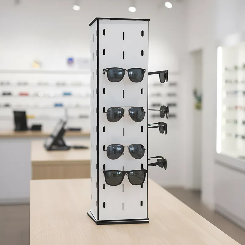 Expositor Giratório De Óculos Para 40 Óculos Mdf Branco