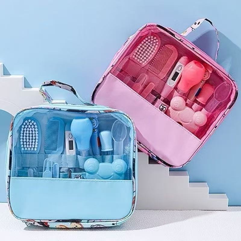 Bolsa Com Kit Para Cuidados De Higiene ESaúde Do Seu Bebê Com13 Peças Contém TermômetroEscova Cortador E Outros Produtos em Oferta na Shopee
