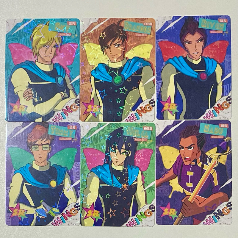 6 Cards colecionáveis Winx Club - Especialistas