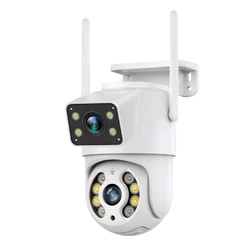 Câmera de Segurança IP Wi-fi Branco IP66 360°de Lente Dupla - YOOSEE